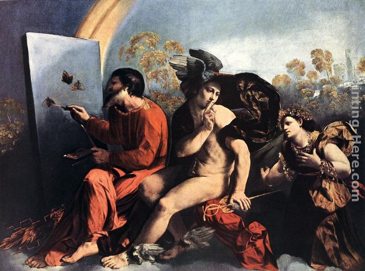 Jupiter, Mercury and the Virtue painting - Dosso Dossi Jupiter, Mercury and the Virtue art painting